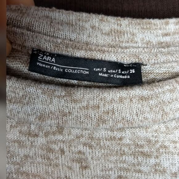 Zara Ruched Sleeves Tunic/Sweater Dress S - Picture 8 of 10